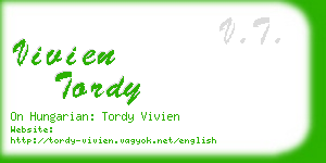 vivien tordy business card